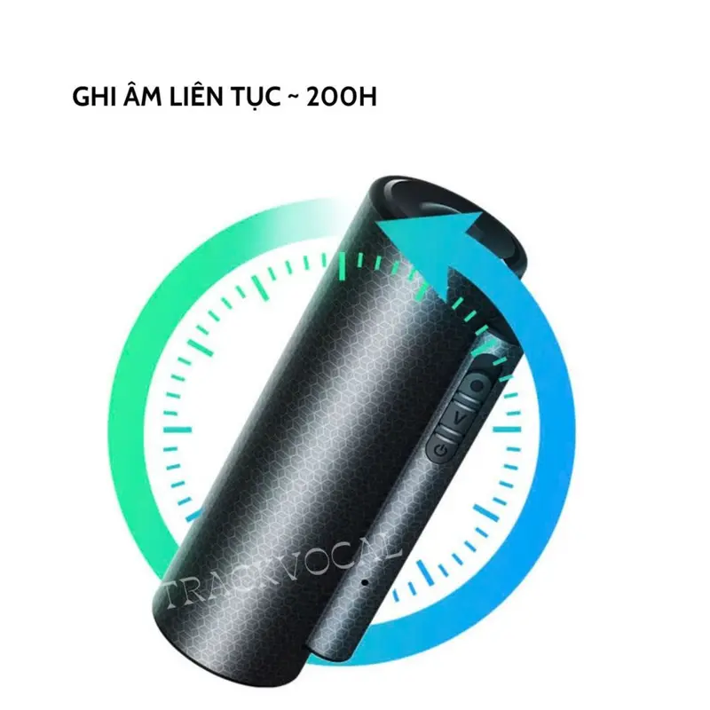 Máy ghi âm mini chuyên nghiệp siêu lọc âm A70S pin 20-25 ngày Máy thu âm giọng nói siêu nhỏ gọn, Bảo hành 12 tháng 4