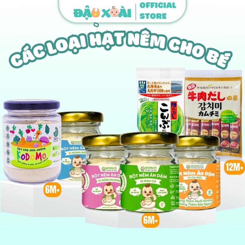 Hạt nêm các loại, nêm rong biển, nêm rau củ Gia Vị Bột Cay