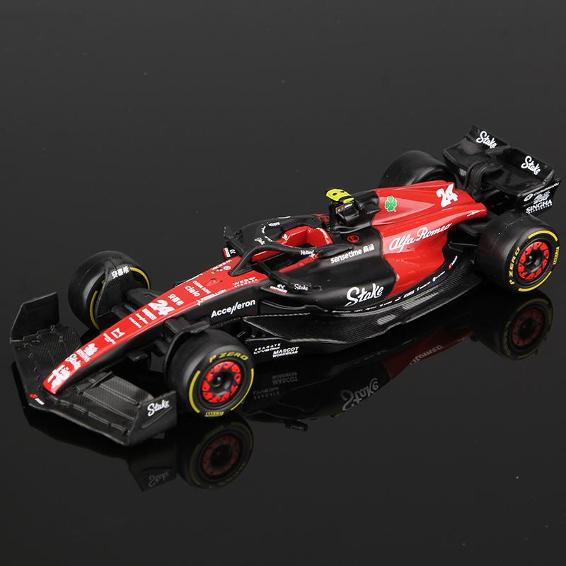 Product Introduction of Bburago 1:43 2023 F1 Model RB19 W14 SF23 C43 A523 AMR23 Racing Alloy Car Toy Red Bull Mercedes Alfa Romeo Apline 44