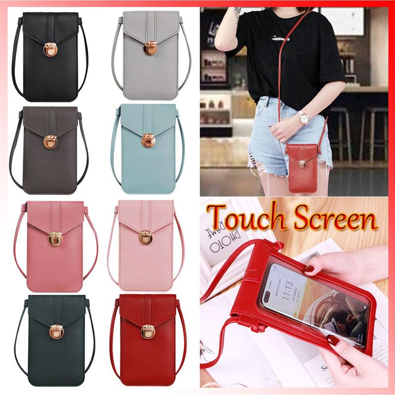 Product Introduction of Túi đựng điện thoại đeo chéo mặt lưng trong suốt sử dụng được màn hình cảm ứng Bag Nữ Nữ Women 11