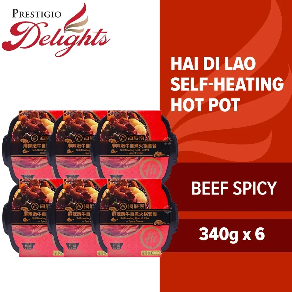Hai Di Lao Self Heating Hot Pot Bundle of 6 Carton Deal