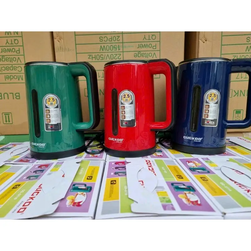 ấm đun nước siêu tốc 2 lớp cuckoo  công suất lớn tết kiệm điện 2,5L Ấm Siêu Tốc Đun Siêu Tốc Bình Đun Nước 0