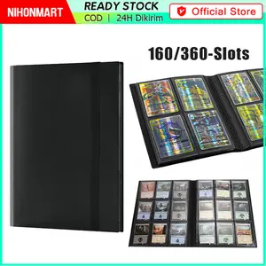 Binder Card Album 9 Pocket 360 Slot Side Load Untuk Kartu, Ukuran Standar 63.5x88mm Buku Kartu / Album Card Binder