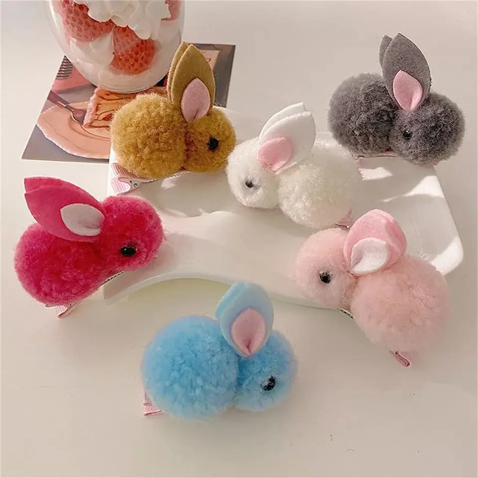 Jepitan Rambut Anak Perempuan Lucu Dengan Hiasan Jepit Kelinci Rabbit fashion