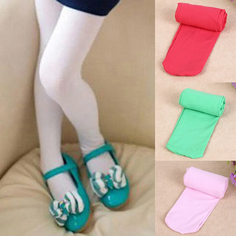 Girls Kids Tights Lot Color Pantyhose Stockings Soft Stretch Velvet Ballet Socks
