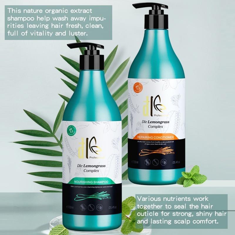  Dầu gội thảo dược tinh chất bồ kết sả chanh ĐL ĐLE Lemongrass 750ML phục hồi chống rụng kích mọc tóc 