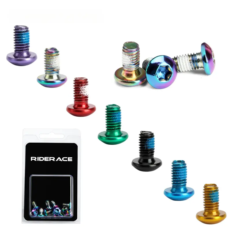 Vít Phanh Đĩa Xe Đạp, 12 Cái, M5X10mm, T25, Mạ Titan, Đầy Màu Sắc, Thích Hợp Cho Xe Đạp MTB, Vít Đĩa Chống Trượt, Phụ Kiện Đi Xe Đạp