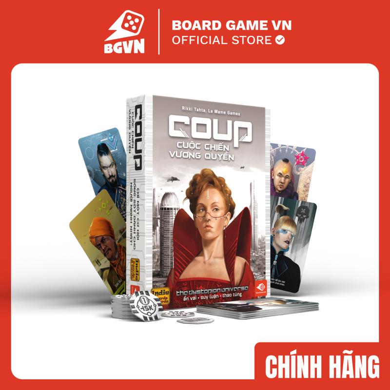 Coup - Cuộc chiến vương quyền | Trò chơi thẻ bài kinh điển | Ẩn vai suy luận | Board Game VN 0