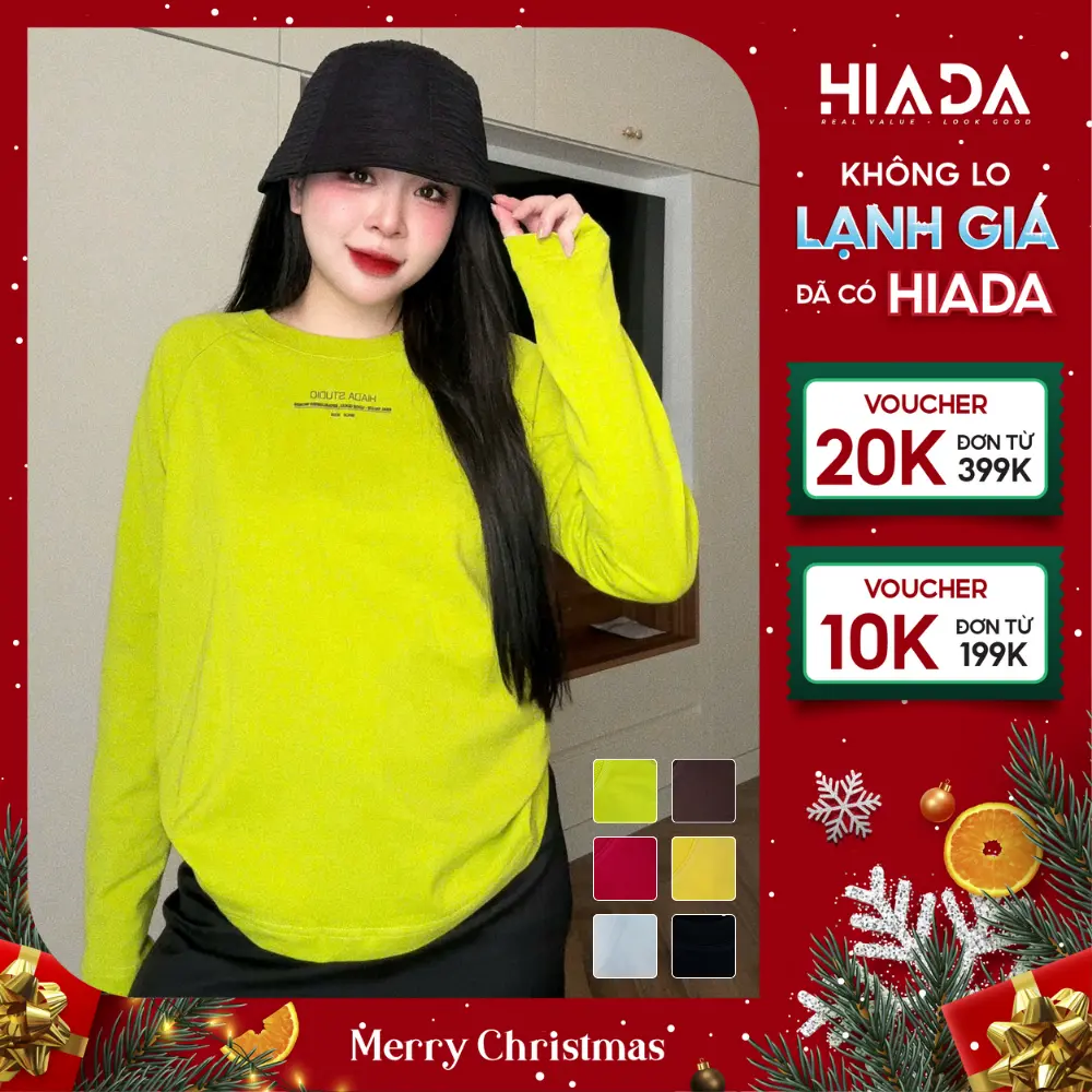 Áo Thun Babytee HIADA Raglan Cổ Tròn, Dài Tay, Chất Cotton Quảng Châu Top Nữ Tính [ HIADA 18 ]
