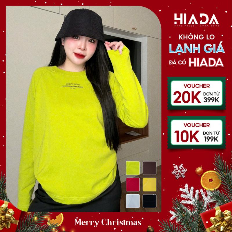 Áo Thun Babytee HIADA Raglan Cổ Tròn Dài Tay Chất Cotton Quảng Châu Top Nữ Tính HIADA 18