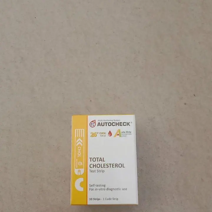 Strip Autocheck Kolesterol isi 10pc - Monitor Kadar Kolestrol dengan Waktu Pengukuran 26 Detik