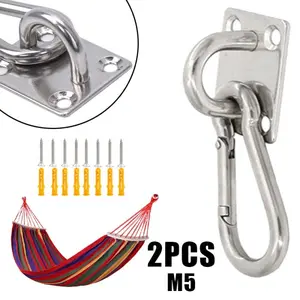 Pengait Hammock 2pcs Cantolan Hammock Stainless Steel Pengait Aerial Yoga Hammock