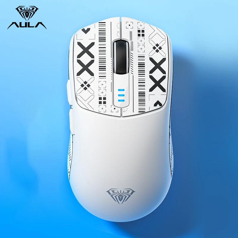 AULA Chuột gaming AULA SC580 - 3 Mode kết nối - max 10,000 DPI - Có app cài đặt macro - Trọng lượng 81 gr pin 500 mAh - Bh 12 T