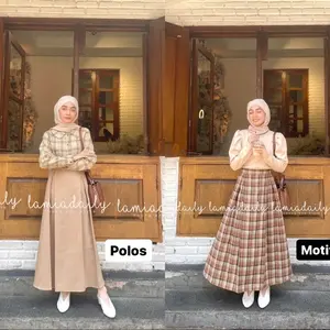 Lamiadaily DALMI  Skirt Wanita rok mayung