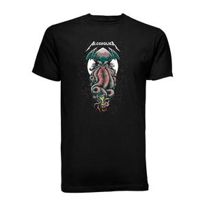 T SHIRT STUDIO MX Playera al-con T-shirt personalizada de al-con | banda de rock | impresión Frente | Cuello Redondo | Hombre o Mujer con impresión DTG Full Color (XXL | Hombre, Negro)