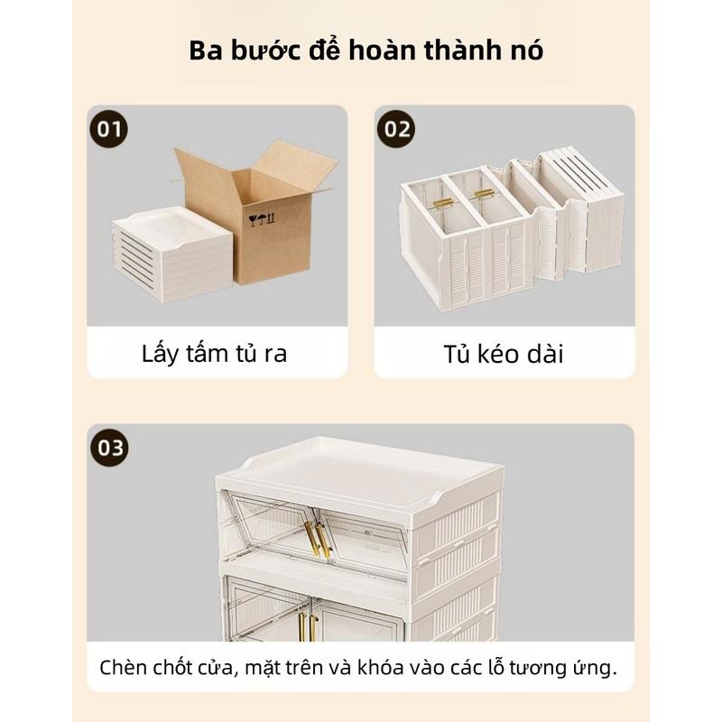 BREEZE Tủ Để Giày Gấp Gọn SHOE BOX Chất Liệu Nhựa ABS Cao Cấp Tiện Lợi Tháo Lắp Dễ Dàng 8