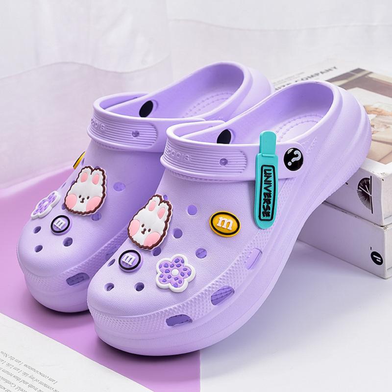 Dép cross nữ Coois Tím hottrend 2023 girl phố sang chảnh kiểu Hàn Quốc có quai hậu điều chỉnh CROSS TREND DéP Shoes GiàY