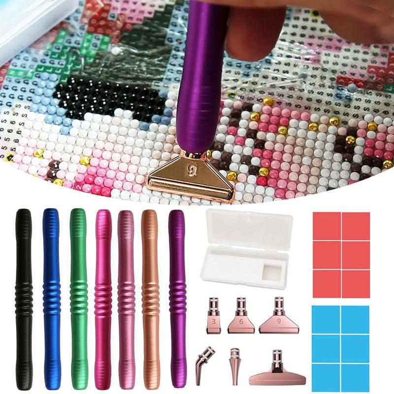 Product Introduction of theof Nail Art Embroidery Cross Stitch Sewing Accessories Multi-placer Glue Clay Point Drill Pen  Painting Pen Alloy Replacement Pen Heads 37