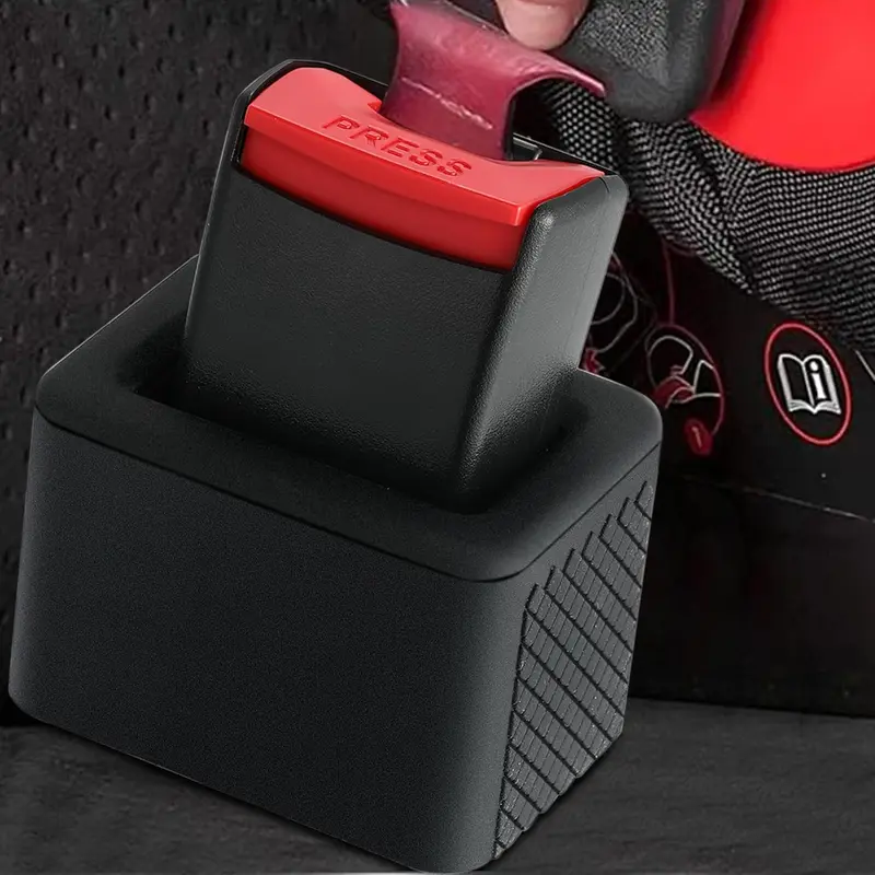 Universal Car Seat Belt Clip, 2 Counts Car Seat Belt Buckle Extender, Safety Belt Buckle Extender, Compatible with Most Cars, Automotive 5