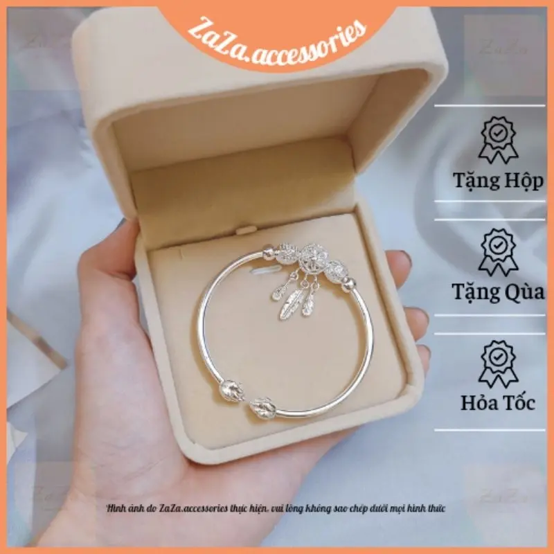 Vòng Tay Nữ Charm Bạc S925 - Lắc Tay Bạc Ý Nam Nữ Charm DreamCatcher Thanh Lịch ZaZa.accessories