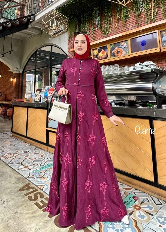 Tallulah 2 glz / Tallulah 1 GLZ / Crespo spangle + crespo polos / Gamis Pesta Dres Kondangan  Muslim Dewasa Maxi Mewah Lebaran