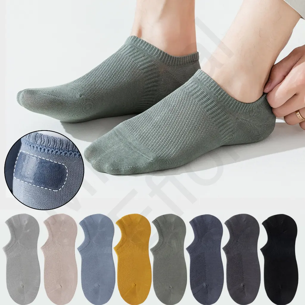 Premium Long Staple Cotton Low Cut Socks, Liner Socks, Fashion Socks, Invisible Socks Cotton Plain