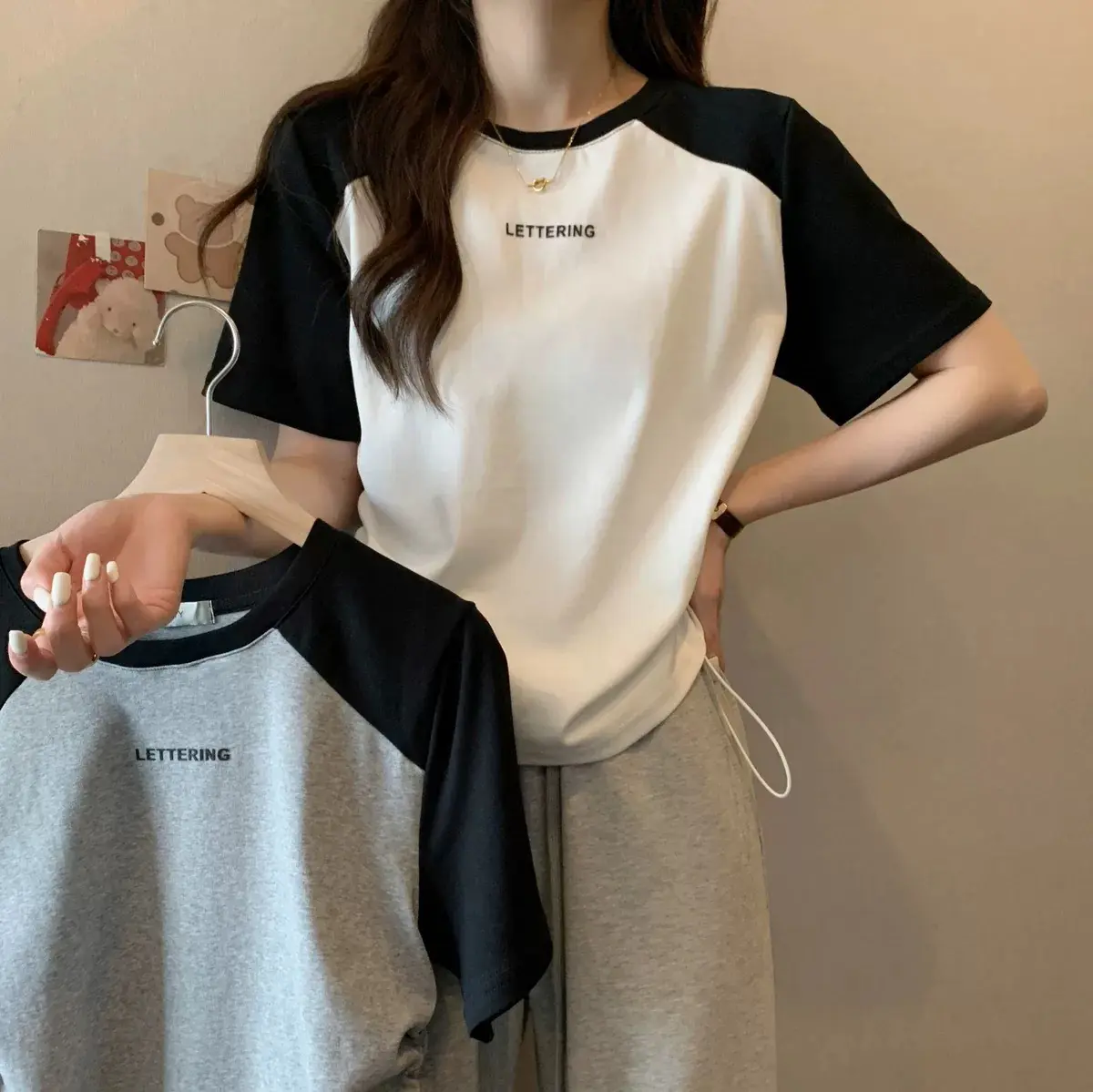 Áo Croptop rút dây lettering dáng babytee siêu xinh, tôn dáng dễ mặc