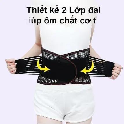 Đai Nịt Bụng 2 lớp giảm eo, bảo vệ cột sống, giảm đau lưng thế hệ mới 1