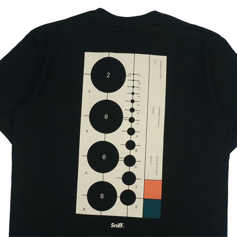 Sniff Supply T-shirt - ALLTAG, Black/Hitam Kaos Katun Combed 30s Fit Lembut Nyaman Baju Distro Pria Lengan Pendek 3