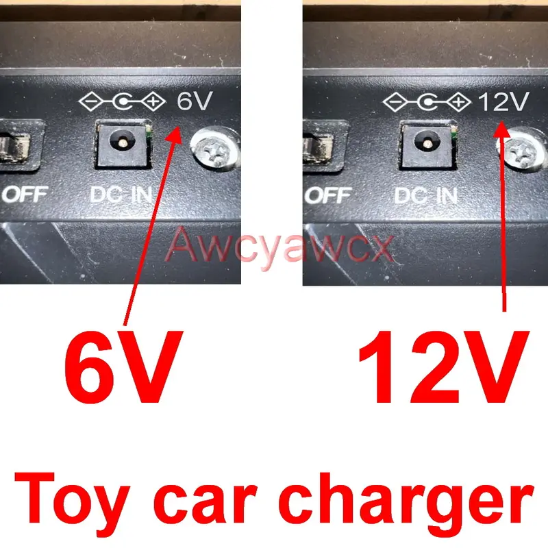 Bộ sạc ô tô đồ chơi nguồn AC DC, 6V 12V, 1000mA, 500mA, 600mA, 800mA, Thích hợp cho xe máy điện trẻ em, Pin axit chì, Ba bánh, Điều khiển từ xa, Xe điện trẻ em kereta jeep, Đơn vị cung cấp 2