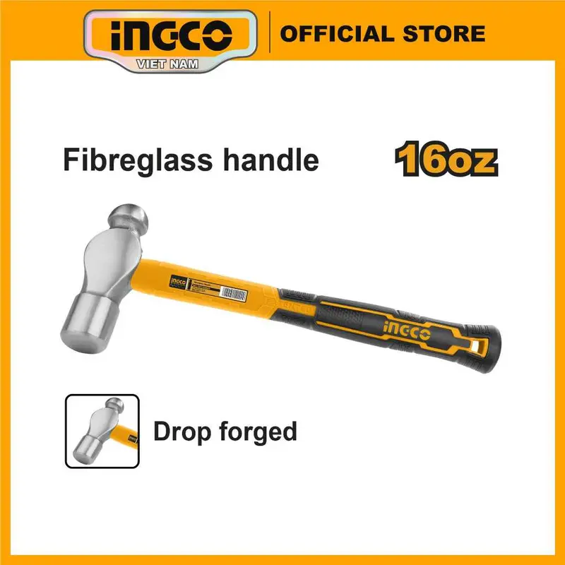 Búa đầu tròn Ingco HBPHS8016 nặng 450g dài ~28cm 0