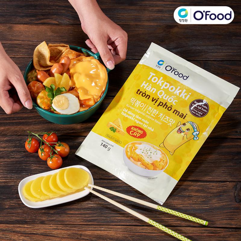 Set 5 Tokpokki 140g O'food - Bánh gạo dẻo mềm, đẫm sốt thơm ngon 5