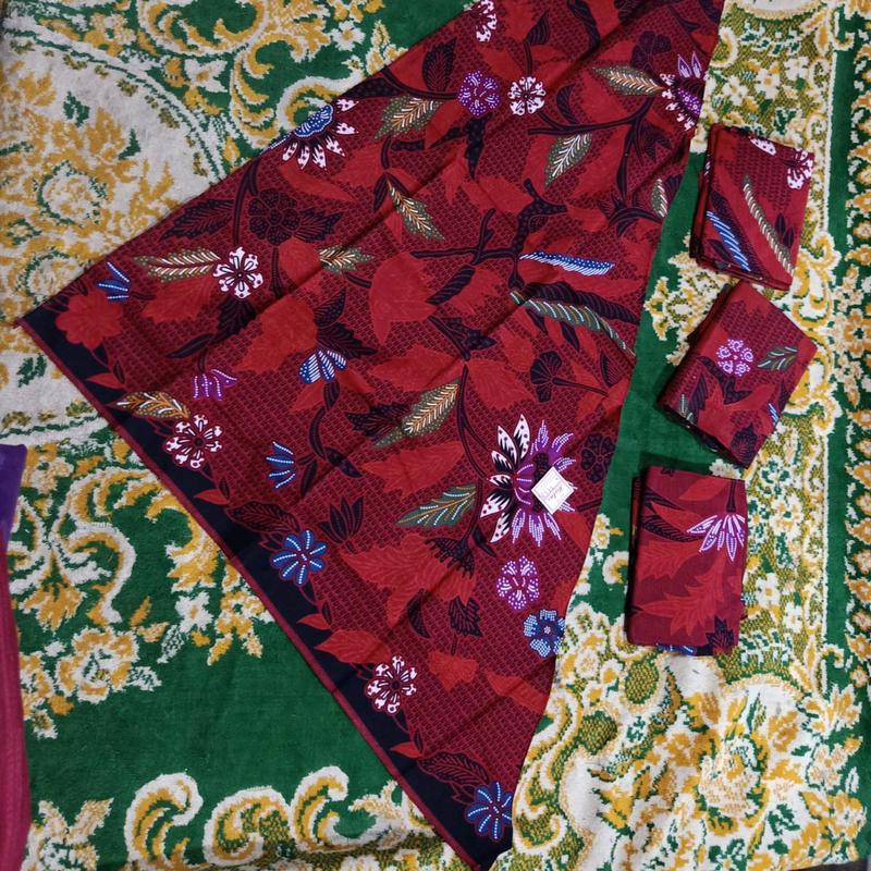 Sleyer segitiga sakera/udeng segitiga khas madura(merah cerah) 1