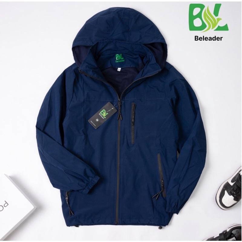 Áo khoác gió nam nữ hai lớp cao cấp,chống bụi,chống nước,chống nắng Menswear Jacket Baggy Nón Jean Có Túi Cổ Cao