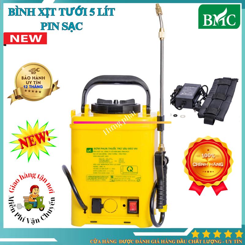  Bình Xịt Tưới 5L Sạc Điện - Thiết Bị Tưới Cây Tự Động 5 lít 