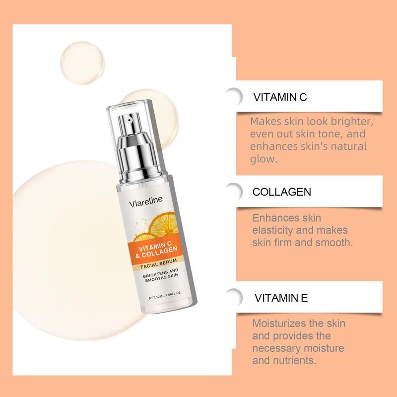 Product Introduction of Vitamin C & Collagen Facial Serum, Moisturizing Facial Essence, Hydrating Facial Serum, Face Serum for Women & Men 3