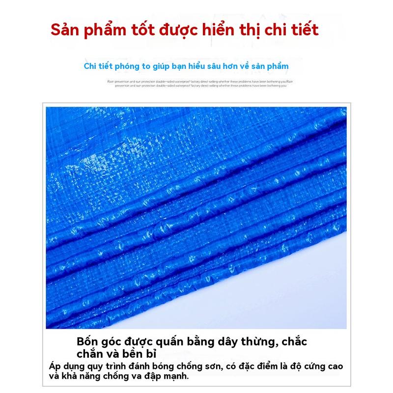 Vải chống mưa, dày dặn, chống thấm nước, tấm bạt che nắng, thích hợp cho xe ba bánh, vải dầu nhựa, vải chống mưa, tấm che mưa batchenango  to đồ  trùm  xe  hơi  7  chỗ bat  trum  xe  oto 3