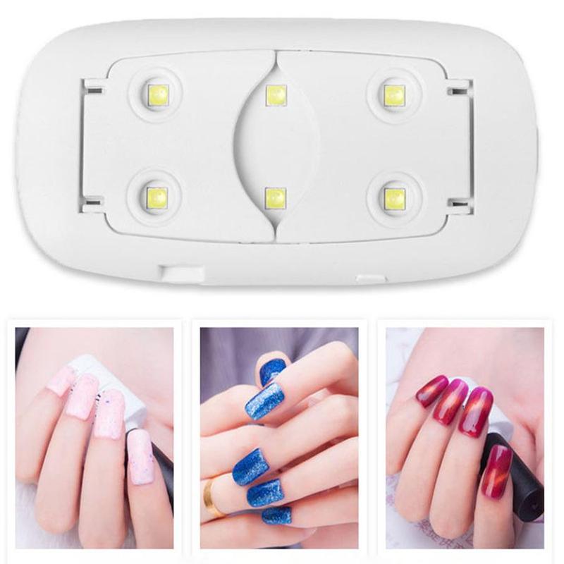 Portable Mini UV LED Nail Lamp, USB Rechargeable Foldable Nail Dryer Lamp, Professional Nail Art Tool for Home & Nail Salon Use 3