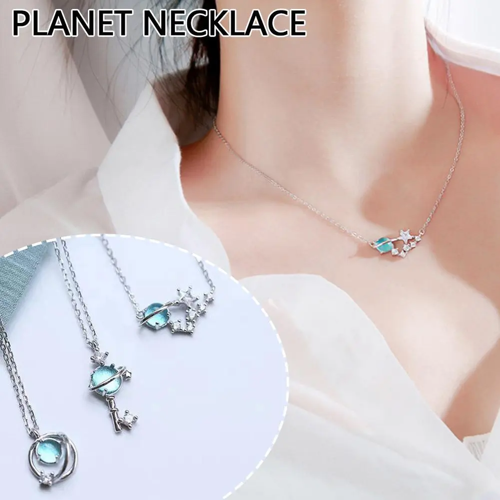 Necklace Korea Fashion Chains Star Pendant Necklaces Aesthetic Boho Necklace For Women Y2K Temperament Clavicle Chain