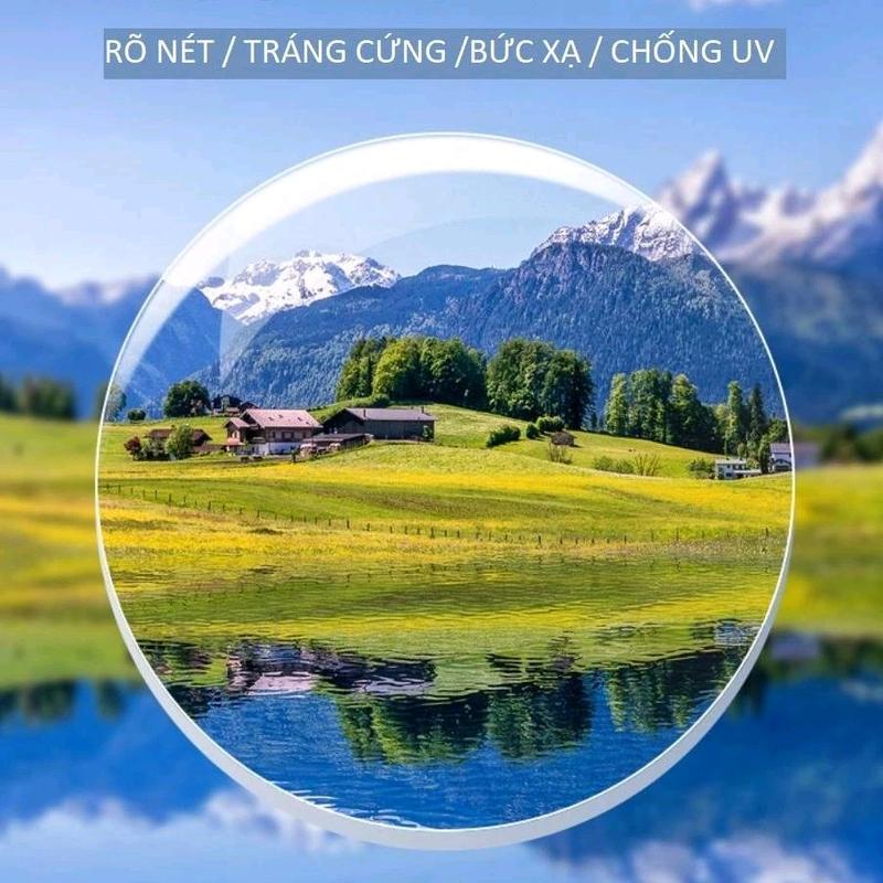 Tròng kính cận, viễn, loạn chống trầy, chống chói, chống tia UV 1