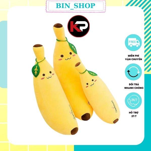 Gấu bông trái chuối nhồi bông kích thước45cm