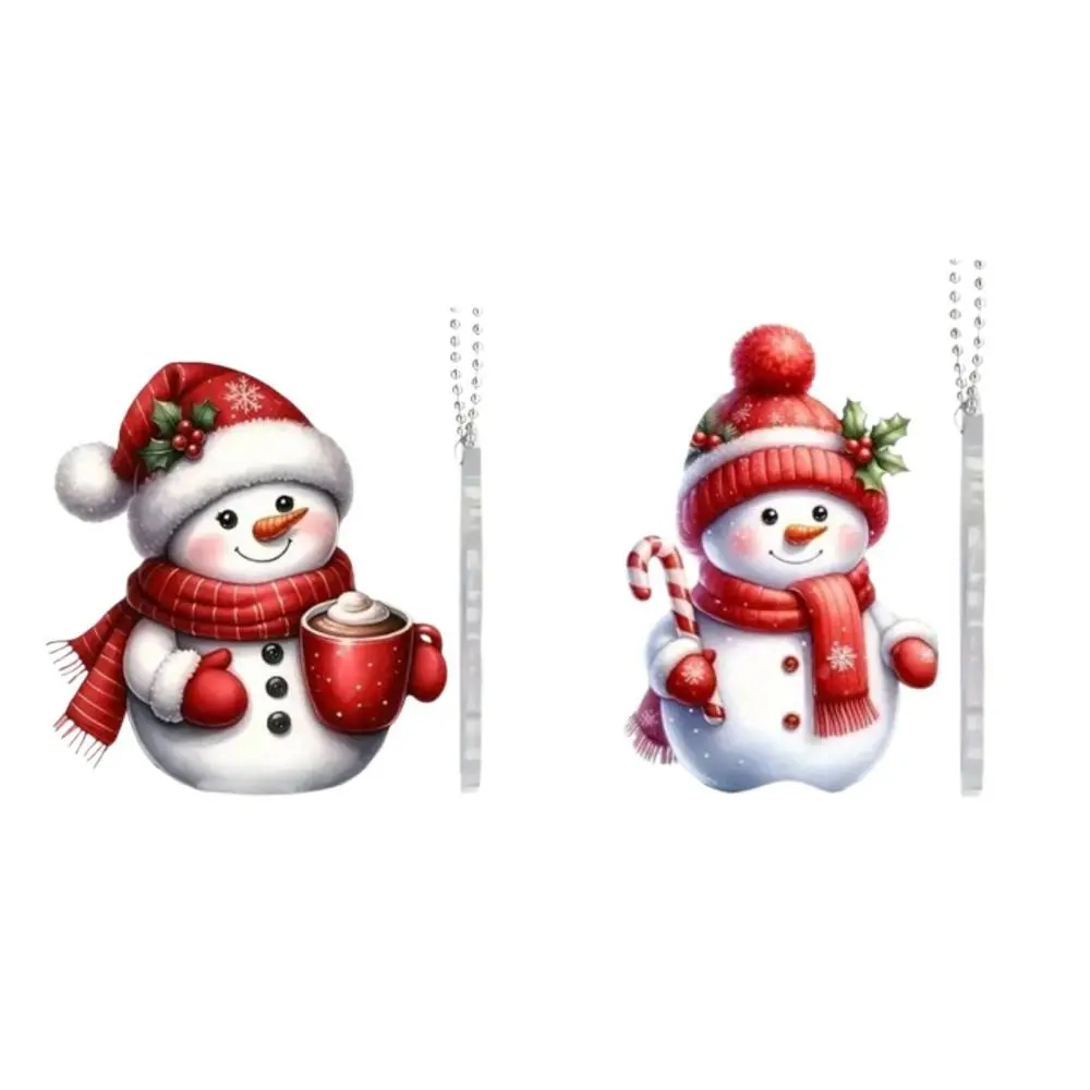 Christmas Tree Snowman Hanging Pendant Photo Props Home Decor Christmas Tree Hanging Decoration for Party Wall Home Door Holiday