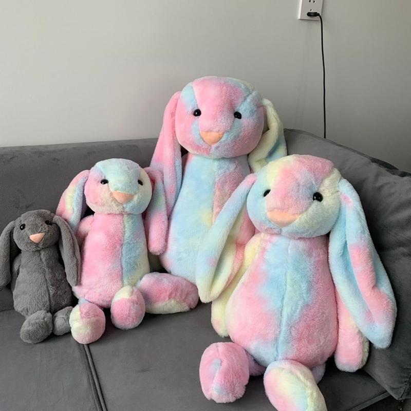 Gấu Bông Thỏ Tai Dài Jellycat Bunny Phiên Bản Thỏ Bảy Màu Đặc Biệt Thú Nhồi Bông Thỏ Hoạt Hình Dễ Thương - G135 Toy Thú Bông Đồ Chơi jellycat edward gấu bồng bảy màu Phát Nhạc