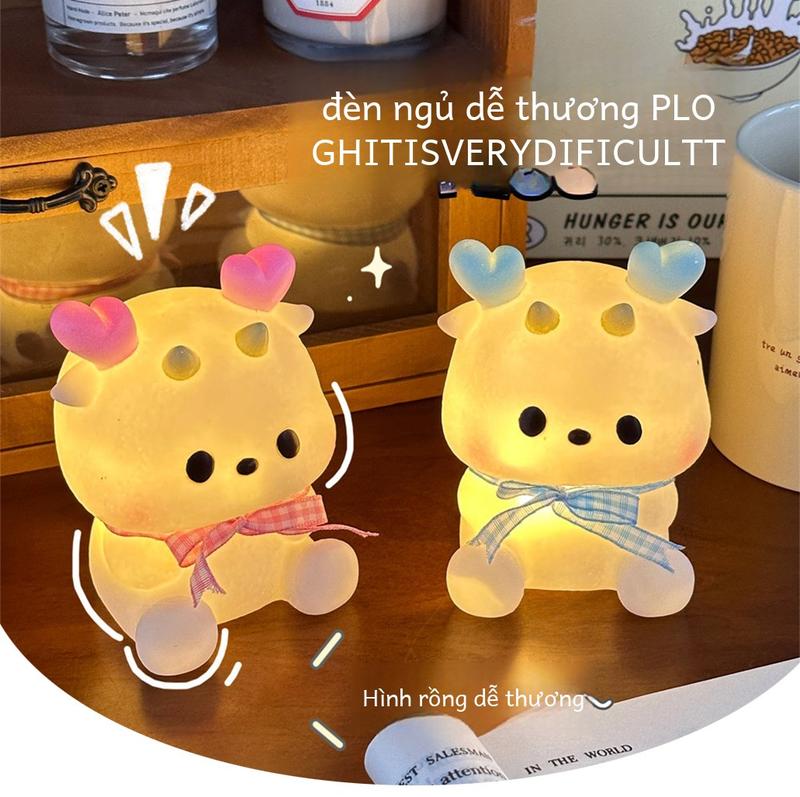 Product Introduction of Đèn phòng ngủ dễ thương hoa túc linh 3D hoạt hình, phù hợp phòng ngủ, tặng nhãn dán quà 0