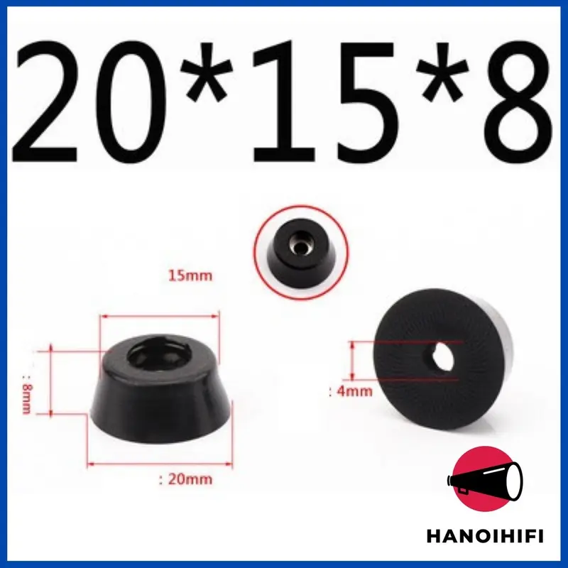 Chân đế cao su ROHS siêu rẻ nhiều kích thước cho loa, tủ, kệ, bàn, đồ gỗ diy (Giá 1 cái) 5