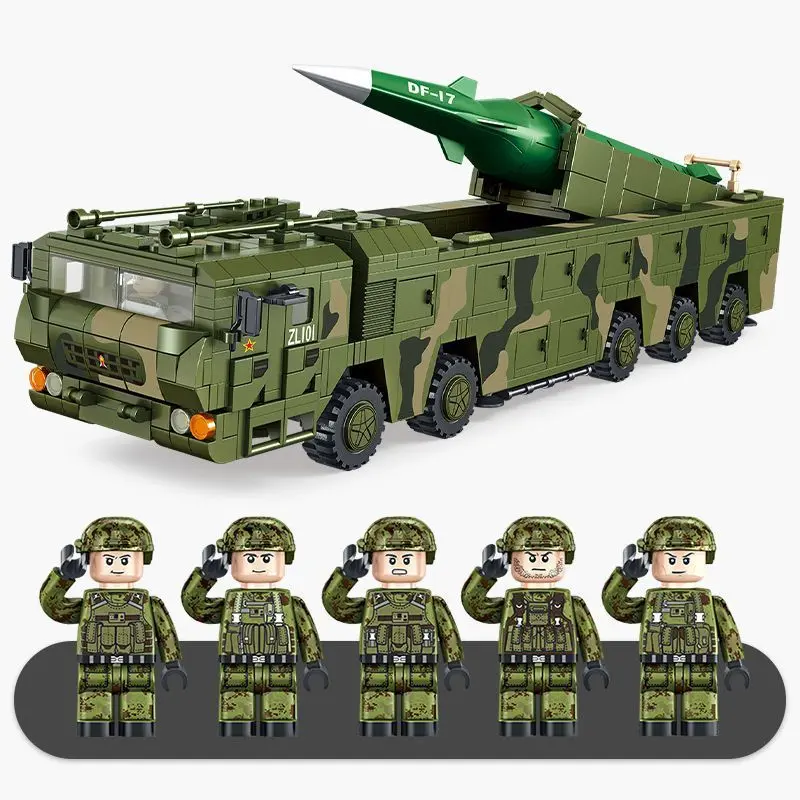 Xe Tải Tên Lửa Dongfeng 41, Cậu Bé Chiến Đấu Chính Tương Thích Với Lego, Khối Xây Dựng Quân Sự Vũ Khí 21D, Lắp Ráp Cho Trẻ Em, Xe Tải Tên Lửa 99A Tháo Lắp Bộ Lắp Ráp Đồ Chơi Toy 5