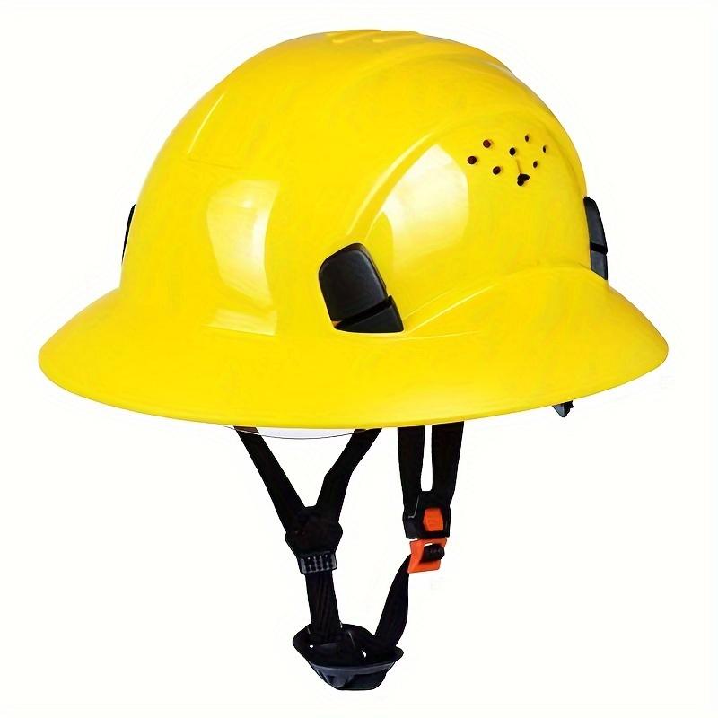 Product Introduction of 1pc Full Brim Safety Helmet With Breathable Structure, Safety Helmet Work Safety Helmet For Men And Women, 6-point Adjustable Ratchet Suspension 14