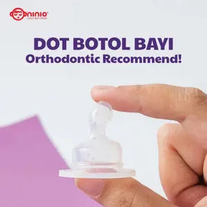 NInio Dot Gepeng Sillicone Nipple Karet Orthodontic Eceran 1 Pcs