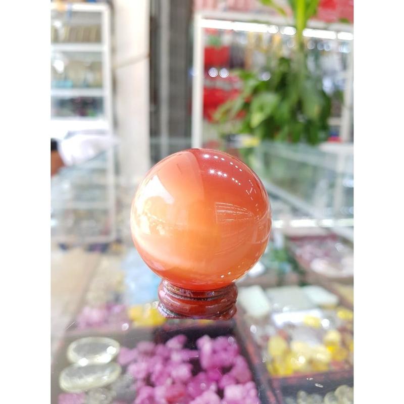 Quả Cầu Mắt Mèo Phong Thủy 10 Cm 5