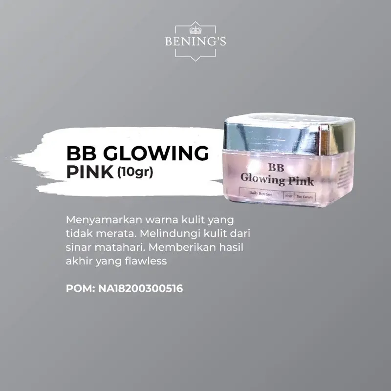 Benings skincare BB Glowing Pink